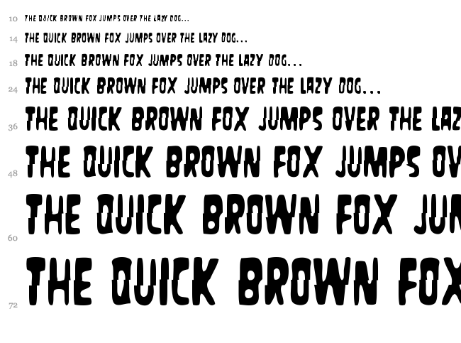 Masacre Digital font waterfall